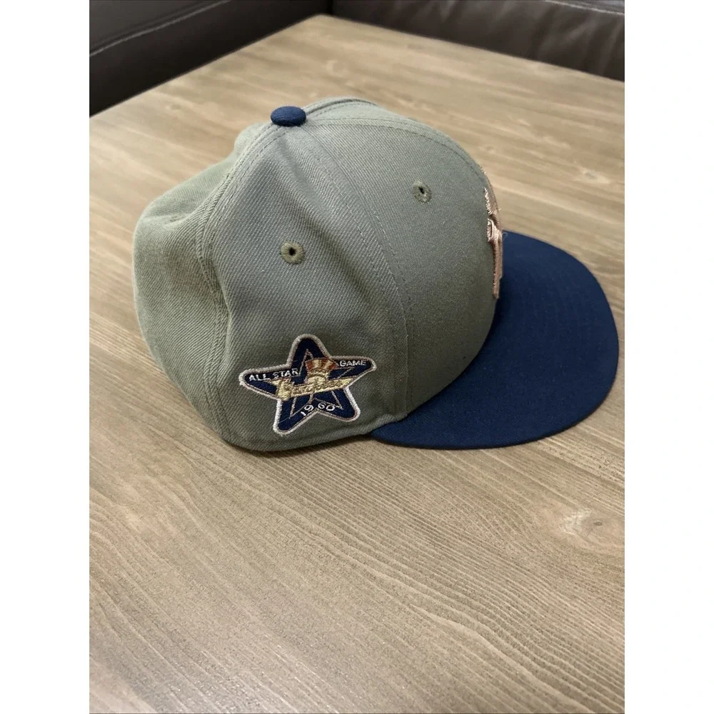 New York Yankees New Era 59FIFTY LIDS Tropical Tree Green Blue Hat Cap Size 7.25
